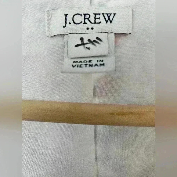 J.Crew Long Sleeve Floral Drop Waist Dress with Ruffle & Front Tie Size Small - Picture 9 of 10